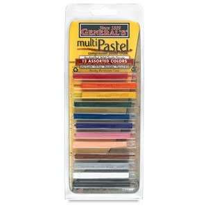  Generals Multi Pastel Pastel Chalk Sticks   Assorted, Set 