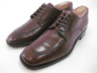 Bruno Magli Brown Apron Toe Dress Shoes Oxfords 8 M Retail $420 Made 