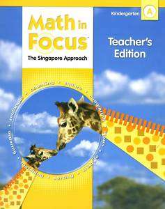 Math in Focus The Singapore Approach Grade K 1st Sem  