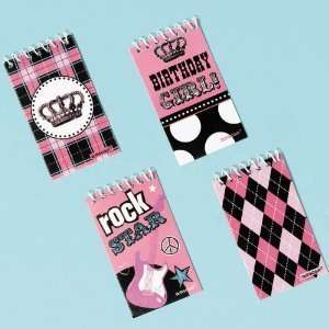  Rocker Princess Notepads Party Favors (12ct) Toys & Games