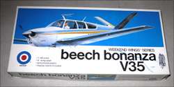 Beech Bonanza V35 airplane plastic model kit Entex c. 1970s old store 