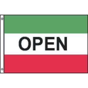   FL   Open Red, Green & White 3 x 5 Real Estate Flags