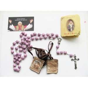 Blessed By Pope Benedict XVI Breast Cancer Pink Ribbon Crackled Heart 
