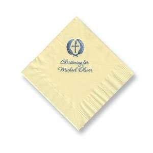  Personalized Stationery   Christening Foil Stamped Napkins 