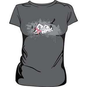  HMK Womens Snow Bird T Shirt   Large/Grey/Pink 