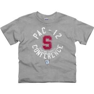  Stanford Cardinal Youth Conference Stamp T Shirt   Ash 