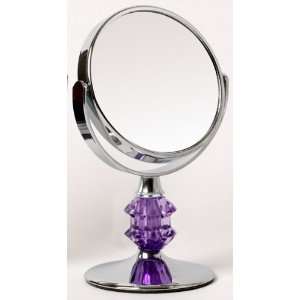   Mag Mini Vanity Mirror, Purple, 3.5 Inchx2.75 Inchx5 Inch Home