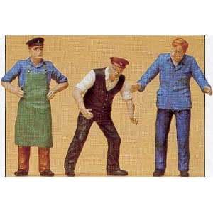  Preiser 45028 Set of 3 Delivery Men Figures   Toys 