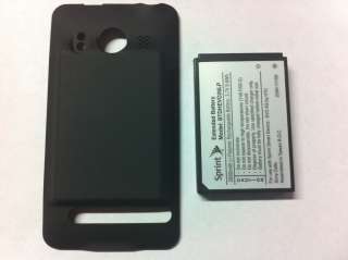New OEM for HTC SPRINT Evo 4g Extended Battery + door cover Black 