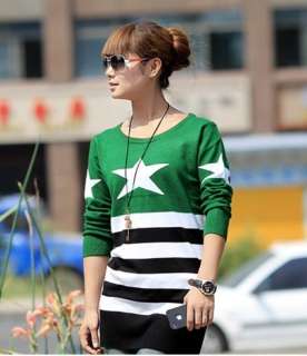   Look Sweety Pentangle Round collar Casual Knitting Sweaters cardigans