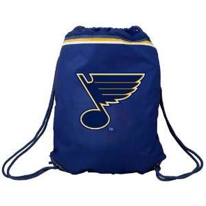  St Louis Blues Navy Blue Team Logo Drawstring Backpack 