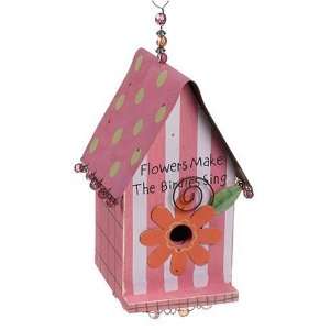   Care & Wonder Small Pinkie Feather Palace Birdhouse Patio, Lawn