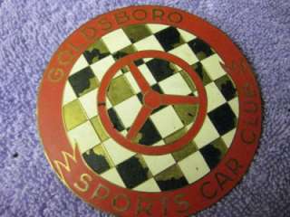   Goldsboro NC Sports Car Club Grille Radiator Badge Emblem SCCA  