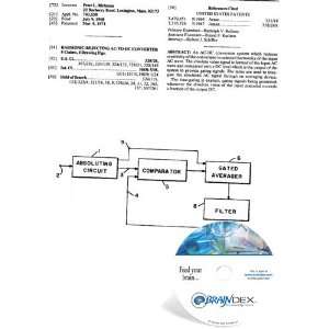   Patent CD for HARMONIC REJECTING AC TO DC CONVERTER 