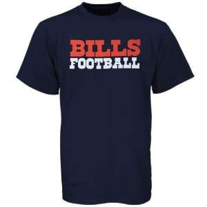  Reebok Buffalo Bills Navy Blue Wordplay T shirt Sports 