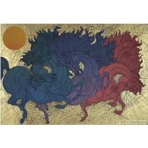  Guillaume Azoulay   High Horses Serigraph