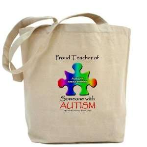  Proud Teacher Autism Tote Bag by  Beauty