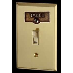  Table, Switchplates Antique Solid Brass, TABLE Switch Tag 