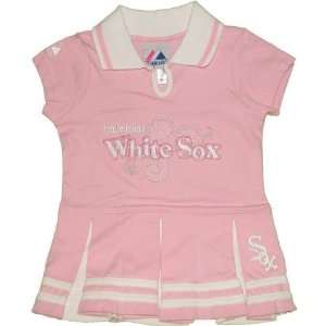 Infant Chicago White Sox Pink Little Miss White Sox Cheerleader Dress
