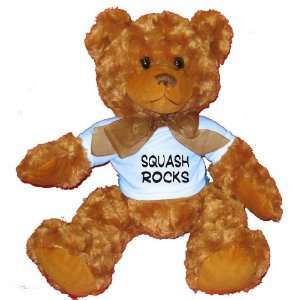  Squash Rocks Plush Teddy Bear with BLUE T Shirt Toys 