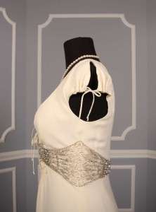   Herrera 32713 Ivory Silk Crepe Couture Destination Wedding Dress Gown