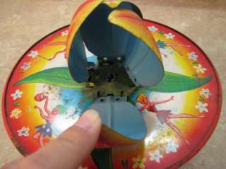   CO. Tulip Top TIN LITHO TOY Fairy Faeries INCOMPLETE/PARTS Does Spin