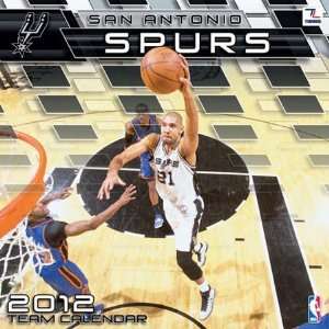 San Antonio Spurs 2012 Team Wall Calendar  Sports 