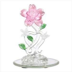  Spun glass Rose And Doves   Style 39624