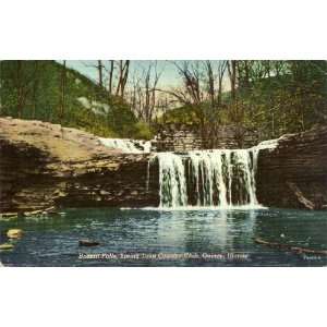  1940s Vintage Postcard   Homan Falls   Spring Lake Country 