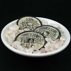  Wealth Coins with Energy Cleansing Crystals Everything 