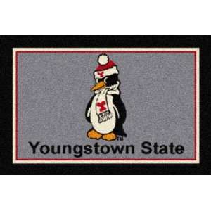  NCAA Team Spirit Rug   Youngstown State Penguins Sports 