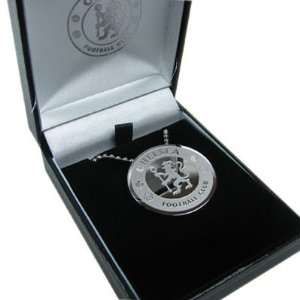   FC. Stainless Steel Crest Pendant and 19 Chain