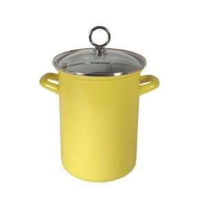  Calypso Basics Asparagus Pot with Glass Lid In Lemon with 