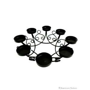  Cast Iron 8 Candle Holder Candelabra Table Centerpiece 