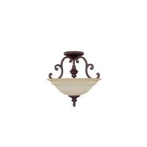 Capital Lighting 3071BB Chandler 3 Light Semi Flush Mount in Burnished 