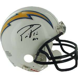   Rivers Autographed San Diego Chargers Replica White Mini Helmet