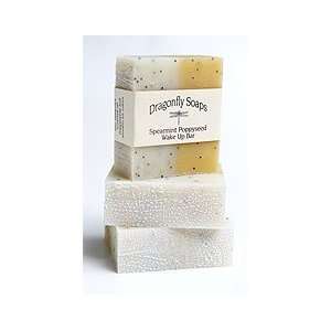  Spearmint Poppyseed Wake up Exfoliating Soap   All Natural 