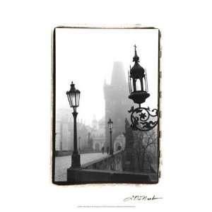Charles Bridge in Morning Fog I   Poster by Laura Denardo (13x19)