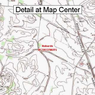   Topographic Quadrangle Map   Robards, Kentucky (Folded/Waterproof