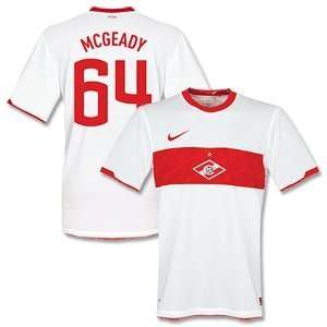  2011 Spartak Moscow Away Jersey   Unsponsored + McGeady 64 