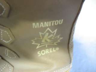 Made Canada Womens 10   11 SOREL MANITOU WINTER BOOTS  