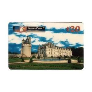   Card $20. European Castle Series Chateau Chenonceau Castle   France