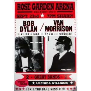 Bob Dylan Van Morrison Portland Original Concert Poster  