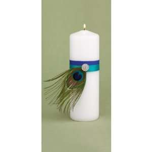  Peacock Plume Unity Candle