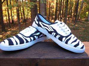 Celia*s Africa Zebra themed custom hand painted tennis shoes sneakers 