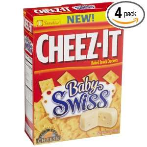 Cheez It Baby Swiss Crackers, 13.7 Ounce Boxes (Pack of 4)  