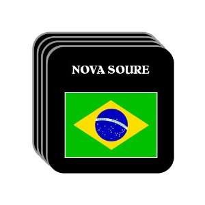  Brazil   NOVA SOURE Set of 4 Mini Mousepad Coasters 