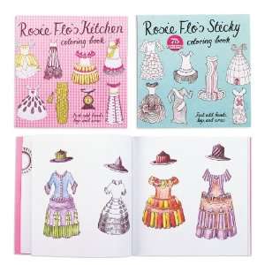  Rosie Flo Coloring Books with Stickers and Tracing Paper 