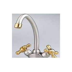  American Standard Satin/Polished Brass Kitchen Faucet 