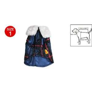 Como Fur Collar Vest Dog Puppy Winter Clothes Size 1 Pet 